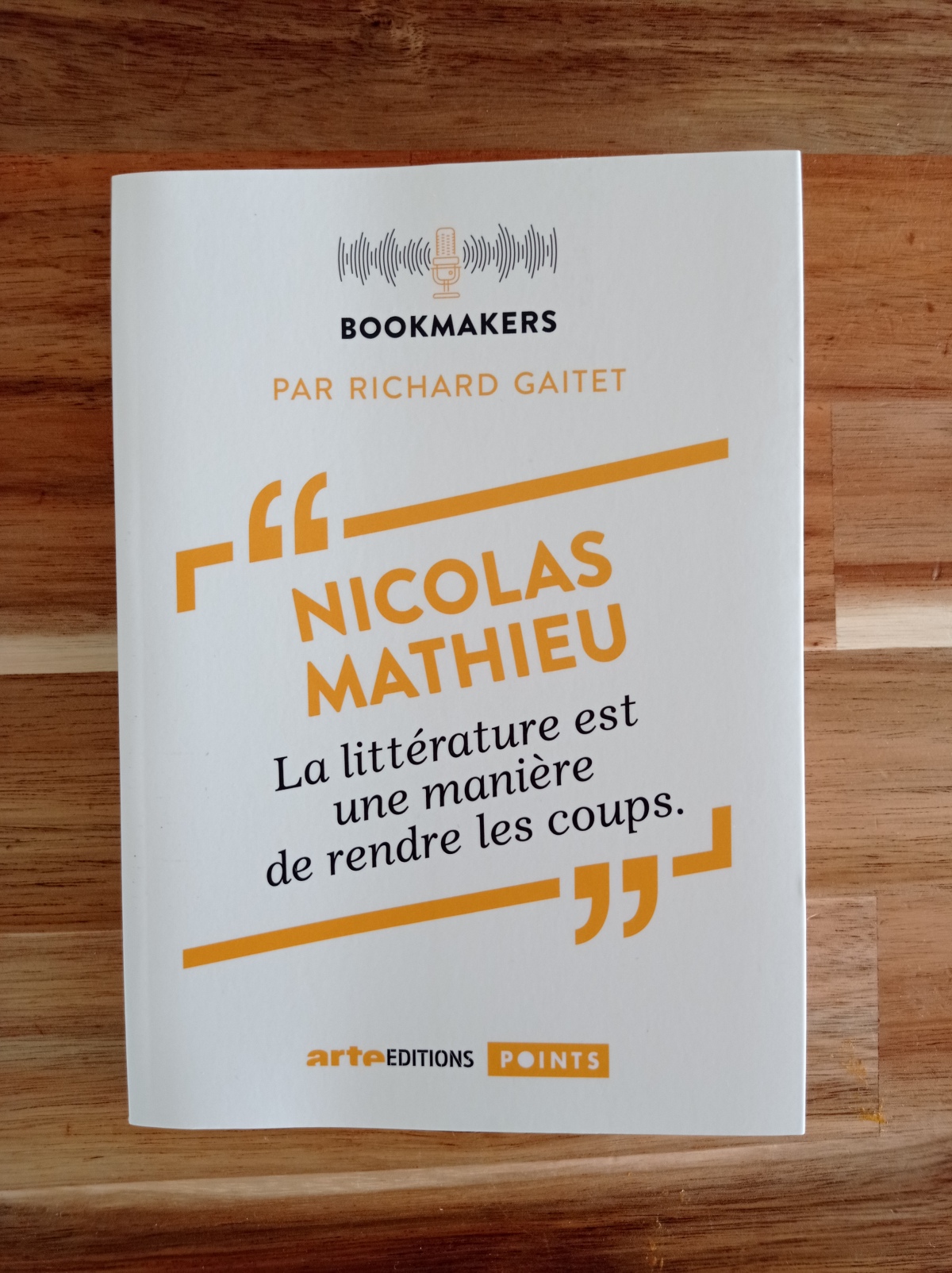 Nicolas Mathieu, un écrivain au travail / Bookmakers par Richard Gaitet
